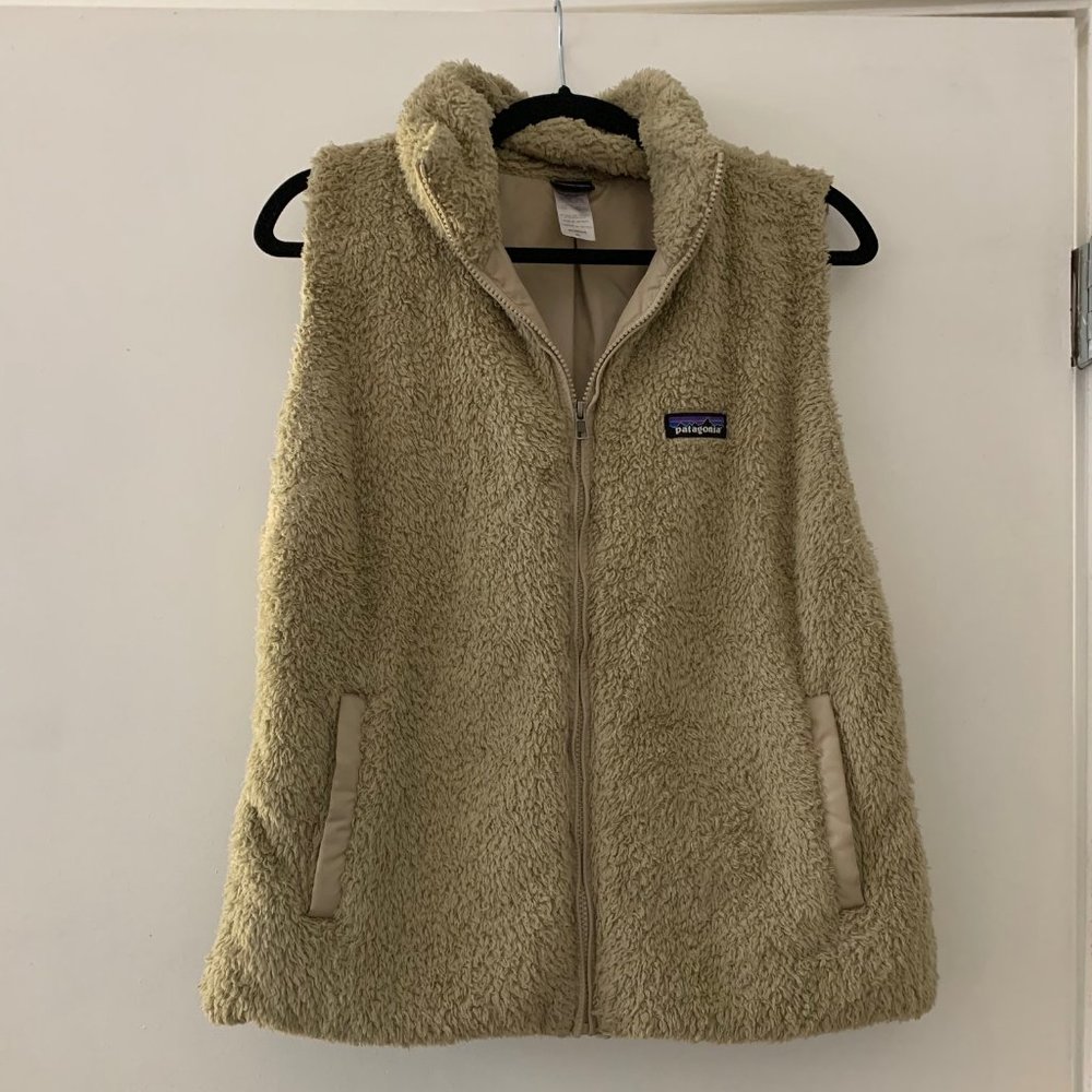 Patagonia Tan Fuzzy Vest